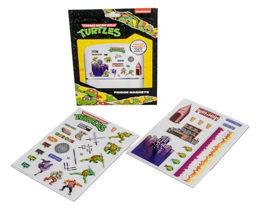 Image of Teenage Mutant Ninja Turtles Fridge Magnets Set – Fun & Colorful Refrigerator Magnets Featuring Iconic Characters – Gift for TMNT Fans, Kitchen Decor, and Collectors