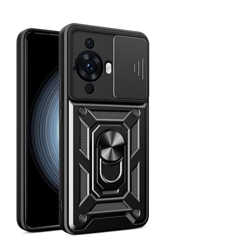 Image of JayModCase For Huawei Nova 11 Pro Case with Slide Camera Protective Cover & Rotatable Kickstand, Military Grade Shockproof Anti-Scratch Cover for Nova 11 Pro - Black