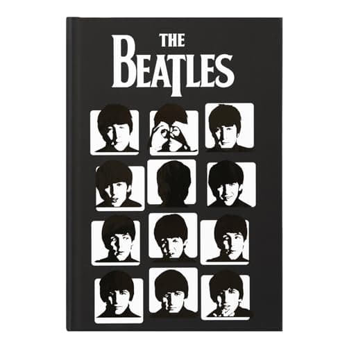 Image of Grupo Erik A5 Notebook Hardback - The Beatles Gifts | Bullet Journal Dotted Note Book, Dotted Notebook A5 Sketchbook | The Beatles Merch, Music Gifts Under 15 Pounds