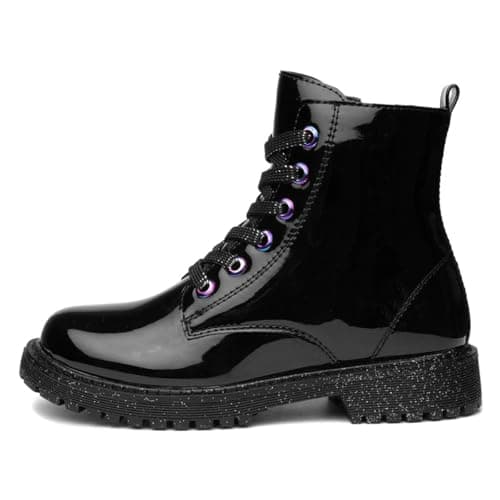 Image of Lilley Junior Aimee Girls Black Patent Ankle Boot - Size 5 UK - Black