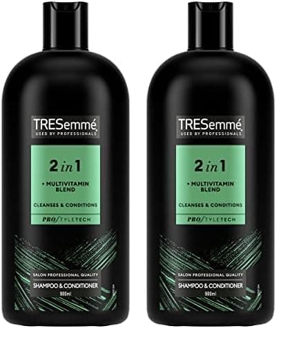 Image of TRESemmé Replenish & Cleanse 2 in 1 Shampoo & Conditioner with multi-vitamin cleansing shampoo for all hair types 900 ml (Pack of 2)