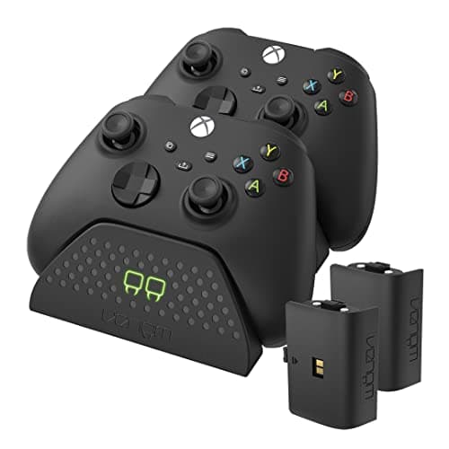 Image of Venom Twin Charging Dock with 2 x Rechargeable Battery Packs - Black (Xbox Series X & S/Xbox One)