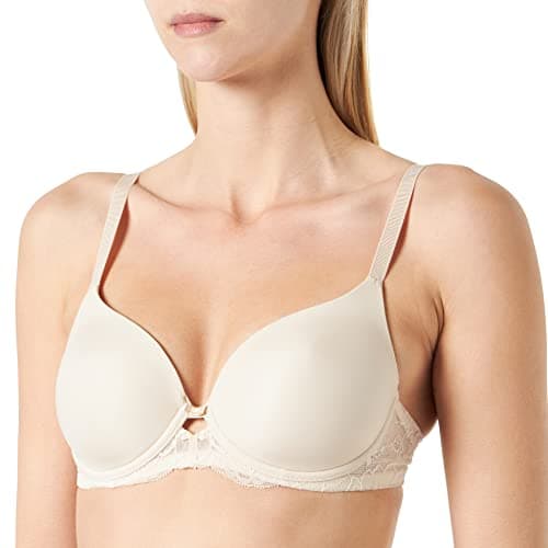 Image of Triumph Womens Amourette Charm Whp01 Wired Padded Bra, Creamy Dream, 42DD UK