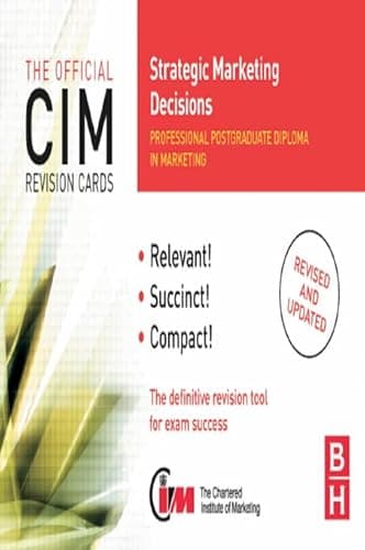 Image of CIM Revision Cards Strategic Marketing Decisions