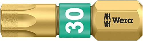 Image of Wera 05134378001 30 x 25 mm 867/1 Torx BDC SB 1 x TX Bits - Silver