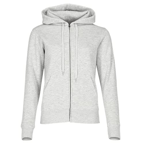 Image of Fruit of the Loom Womens/Ladies Lady Fit Hoodie (L) (Heather Grey)