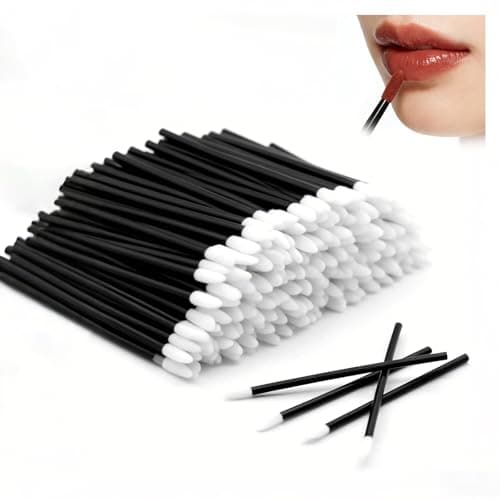Image of Yuaerbuo 400 PCS Black Lipstick Brushes, Disposable Lip Brush Lip Wands Applicators, Disposable Lips Gloss Wands for Lips Eyebrow Eyeshadow Concealer Detailing Application Tool