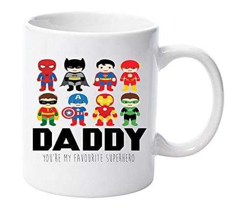 Image of Daddy You are My Favourite Super Hero 11oz Ceramic Mug Fathers Day dad Gift ®
