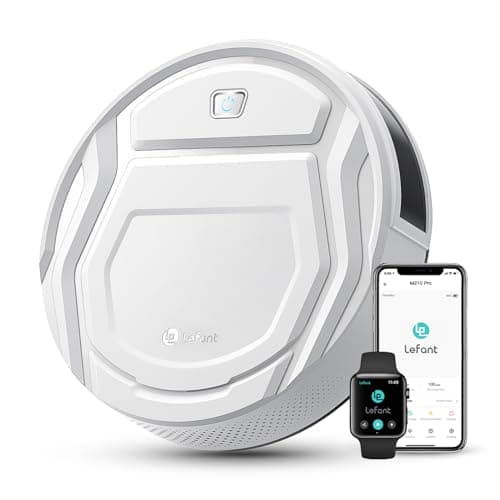 Image of Lefant M210 Robot Vacuum Cleaner, 2200Pa Strong Suction, 7.8cm Thin 28cm DIA, Automatic Self-Charging Small Robotic Vacuums, Wi-Fi/App/Alexa Control, Ideal for Pet Hair Hard Floor and Carpet
