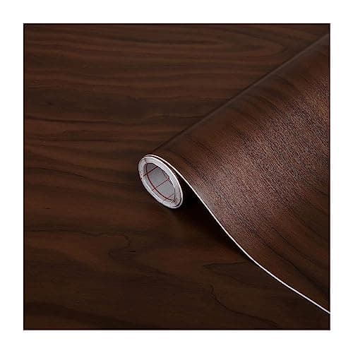 Image of d-c-fix vinyl wrap Apple birch chocolate wood effect 67,5 cm x 2 m - sticky back plastic roll for furniture, kitchen & cupboards - contact paper sticker self adhesive film