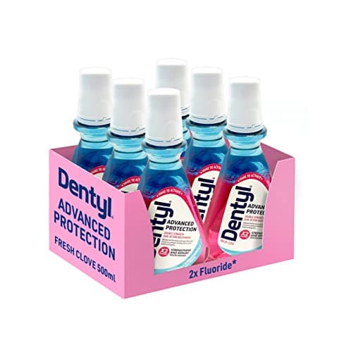 Image of Dentyl Advanced Protection Mouthwash, High Fluoride, Repairs and Protects Tooth Enamel, Alcohol Free, Fresh Clove, 6x500ml