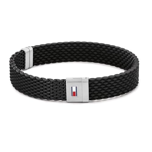 Image of Tommy Hilfiger Jewelry Men's Silicone Bracelet with the Iconic Flag - 2790240S