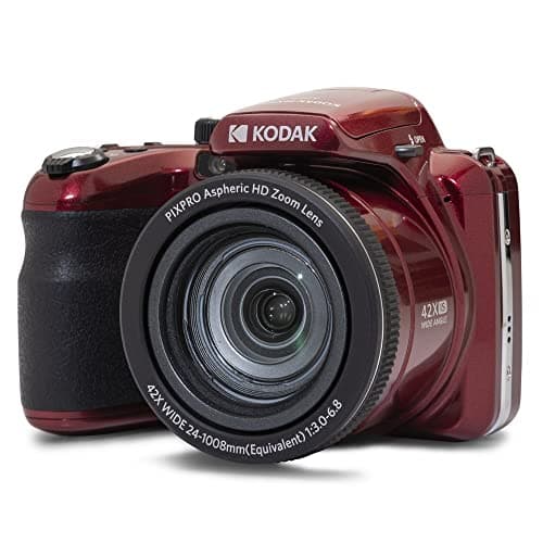 Image of KODAK Pixpro Astro Zoom AZ425 - Digital Bridge Camera, 42X Optical Zoom, 24mm Wide Angle, 20 Megapixels, 3" LCD, Full HD 1080p Video, Li-ion Battery - Red