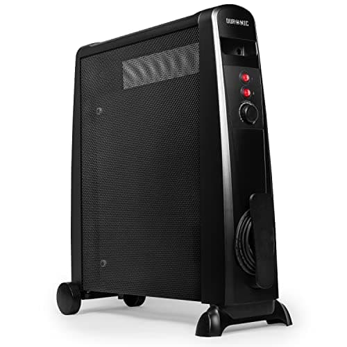 Image of Duronic Electric Heaters HV101 Oil Free Convection Heater 2500W Micathermic Panel Heater Portable Mica Heater Electrical Heaters for Heating Up Homes, Bedrooms, Offices & Garage Spaces
