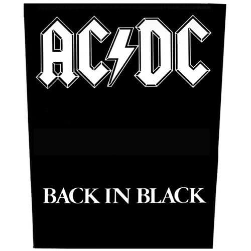 Image of Back-Patch, Design: Back In Black By AC/DC (0001-01-01)