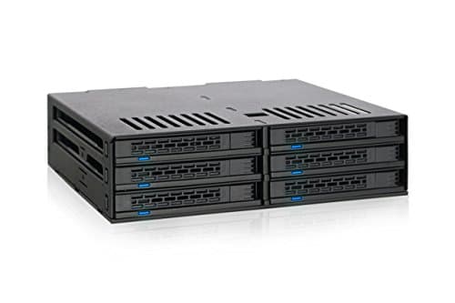 Image of Icy Dock ExpressCage MB326SP-B Hot Swap Cage for 6x 2.5-Inch SATA SSD/HDDs in 1x 5.25-Inch Bay