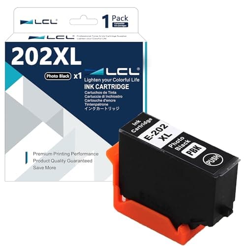 Image of LCL Compatible Ink Cartridge 202XL C13T02H14010 (1 Photo Black) Replacement for Epson Expression Premium XP-6000 XP-6005 XP-6100 XP-6105 XP6000 XP6005 XP6100 XP6105