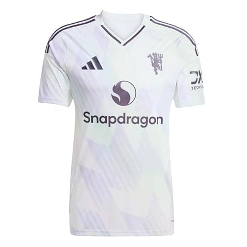 Image of adidas Men's Manchester United 25/26 Away Jersey | JI7423, White, Medium