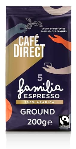Image of Cafédirect Fairtrade Familia Espresso Ground Coffee 200g