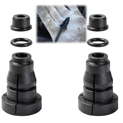Image of 6Pcs Universal Brake Clutch Slave Master Cylinder Pipe Connector Kit, 1K0798741 Joint Clip Seal Gasket Repair Kit, Rubber Repair Fittings Compatible with VW/Bora/Santana/Jetta/Golf