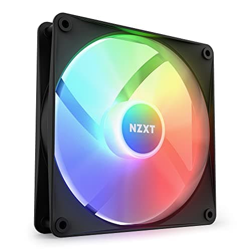 Image of NZXT F140 RGB Core - 140mm Hub-Mounted RGB Fan - 8 Individually-Addressable LEDs - Semi-Translucent Blades - High Static Pressure & Airflow - Quiet Operation - PWM Control - CAM Software - Black
