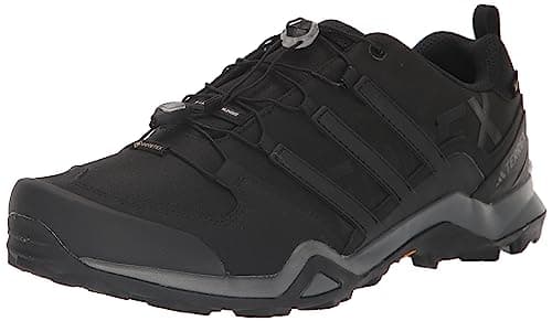 Image of adidas Men's Terrex Swift R2 Gore-Tex Hiking Shoe, Black/Black/Grey, 6