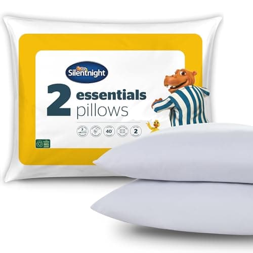 Image of Silentnight Essentials Hollowfibre Pillow - 2 Pack