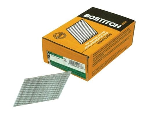 Image of Bostitch FN1540 64mm Angled Finish Nails 15 Gauge Galvanised Pack 3655