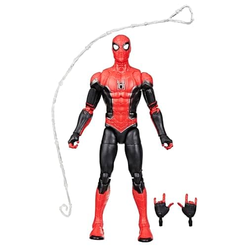 Image of Marvel Legends Series Spider-Man (Upgraded Suit) Action Figure, Red