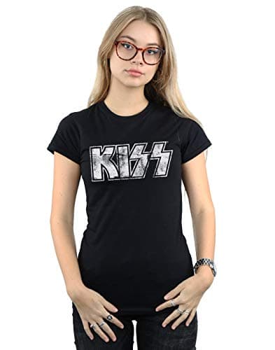 Image of Kiss Women's Vintage Logo T-Shirt Black XX-Large