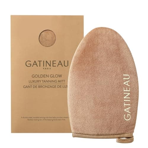 Image of GATINEAU Double-Sided Reusable Tanning Mitt, Streak-Free Application for Instant & Gradual Tan, Protects Hands, Provides a Smooth & Even Coverage, Easy to Wash & Reuse, Full Body Application