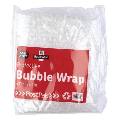 Image of Postpak Protective Bubble Wrap Flat Sheet 600mm x 1m (Pack of 6) 37728 + FINCHLEY REFILL PEN FREE (3)