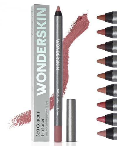 Image of Wonderskin Lip Liner Pencil - 360 Contour Lipliner, Long Lasting, Sharpenable, Waterproof and Transfer-Proof Nude Lip Liner Pencil (Blush)