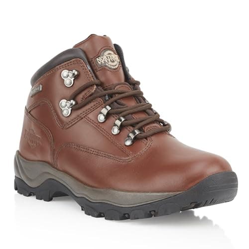 Image of Northwest Territory INUVIK Men’s Mid Rise Waterproof Leather Hiking & Walking Boots