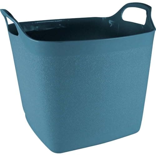 Image of Town & Country Square Flexi-Tub Bucket Garden/Home Storage 25L Hardwearing Plastic (Blue)