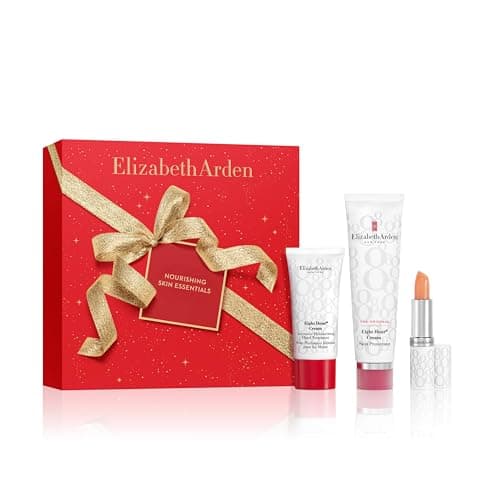Image of Elizabeth Arden - Eight Hour Nourishing Skin Essentials 3-Piece Gift Set, Skin Protectant Balm, Lip Protectant Stick SPF 15, Intensive Moisturising Hand Cream, Hydrating Skincare for All Skin Types