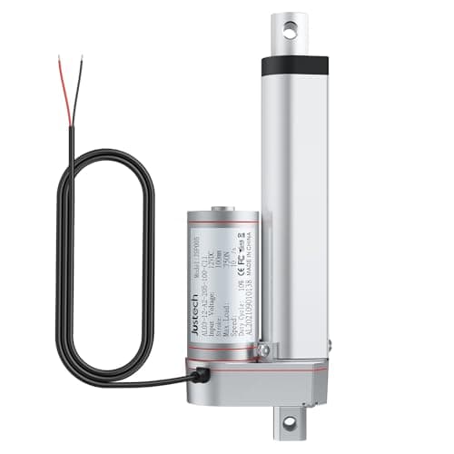 Image of Justech 100mm Linear Actuator Motor Heavy Duty 160lbs DC 12V for Auto Car RV Electric Door Opener Industrial Agricultural Machinery Clean Sweeping Vehicles Vessels Cargo Medical Window.