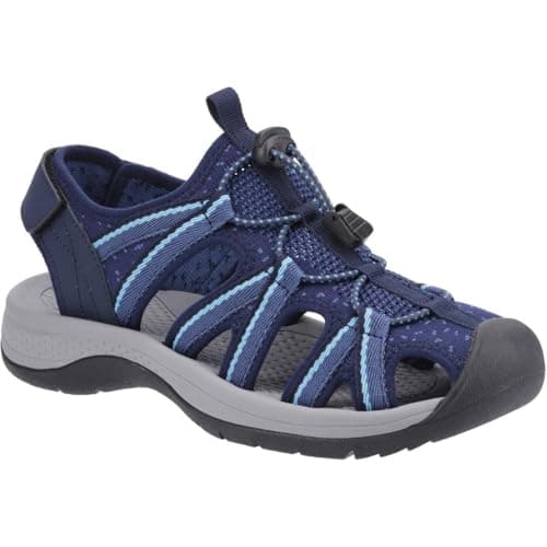 Image of Cotswold Upton Sandal Female Navy/Turquoise Size 4