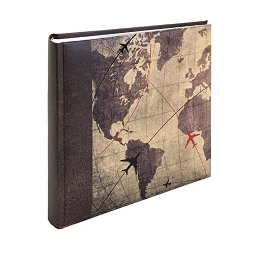 Image of Kenro Holiday Series Old World Map Memo Photo Album for 200 6x4 Inch / 10x15cm Photos Global Traveller Design - HOL117