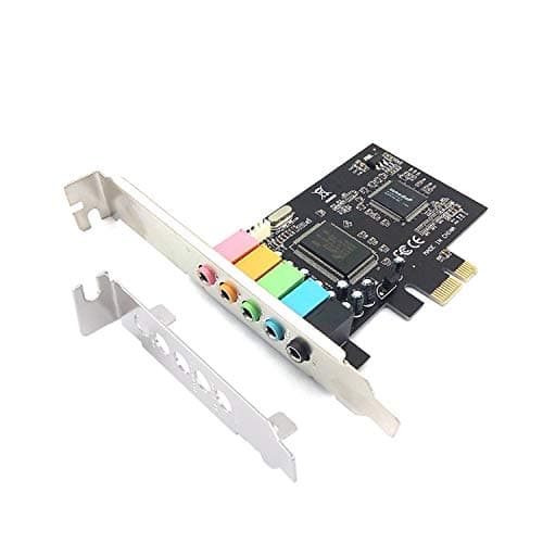 Image of Pardarsey PCIe Sound Card, 5.1 Internal Sound Card for PC Windows 7 with Low Profile Bracket, 3D Stereo PCI-e Audio Card, CMI8738 Chip 32/64 Bit Sound Card PCI Express Adapter