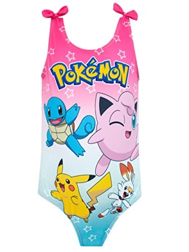 Image of Pokémon Swimsuit Girls Pikachu Swimming Costume Pink 5-6 Years