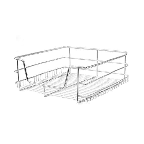 Image of KuKoo 5 x Kitchen Pull Out Soft Close Heavy Duty Baskets, 400mm Wide Cabinet, Slide Out Wire Storage Drawers, Pull-Out Organiser Metal