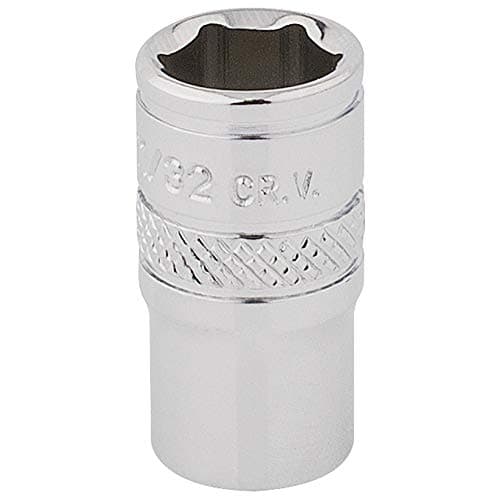 Image of Draper 48671 1/4" Square Drive Polished Chrome Imperial Socket, 11/32" Size