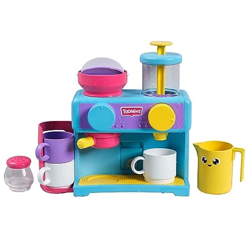 Image of Toomies Bizak 30693547 Bathtub Coffee Maker with All Kinds of Accessories Such as Three Cups, Sugar Bowl, frother, Recommended for Children from 18 Months