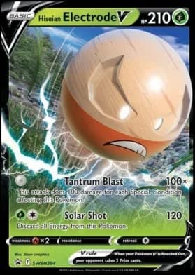 Image of Pokémon - Hisuian Electrode V - SWSH294 - Black Star Promo Trading Card (1)