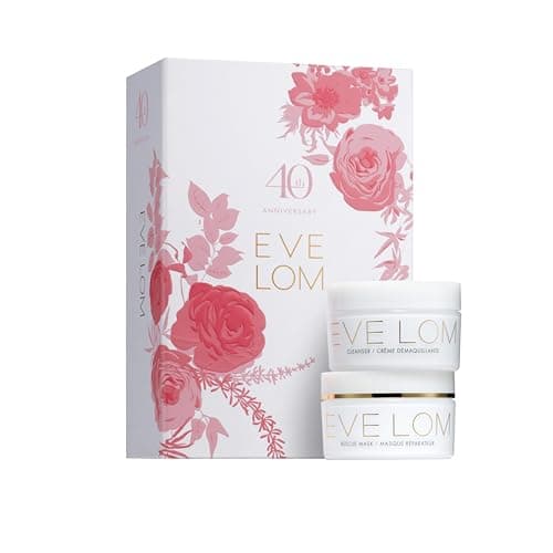 Image of EVE LOM 40th Anniversary Heritage Set - Award Winning Cleansing Balm and Purifying Rescue Mask Bundle - Travel Essentials for Daily Skincare Ritual