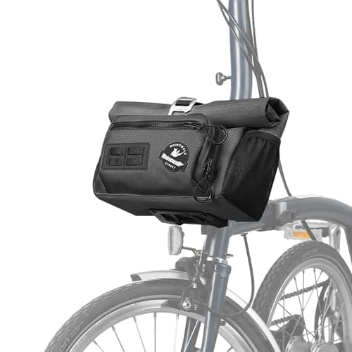 Image of Rhinowalk Bike Handlebar Bag for Brompton Folding Bike Quick Release Bicycle Front Bag with Shoulder Strap Rain Cover for Urban Cycling