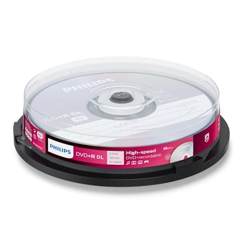 Image of Philips 10x DVD+R DL, 8.5GB/240min, 8x, DR8S8B10F_00