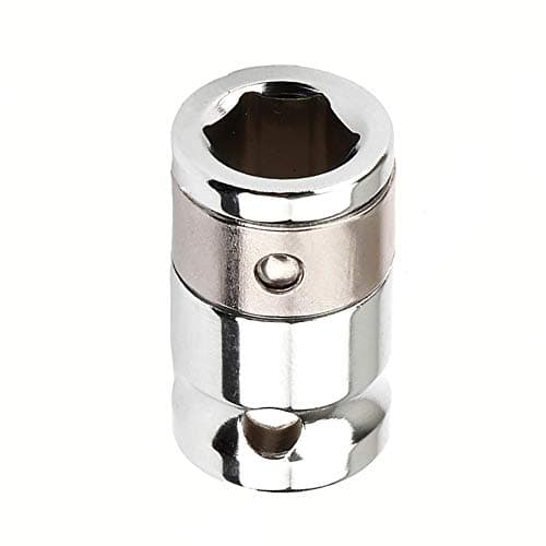 Image of 3/8" Square to 10mm Hex Screwdriver Bit Holding Socket Converter Reducer for Electric Wrenches (Pack of 1)