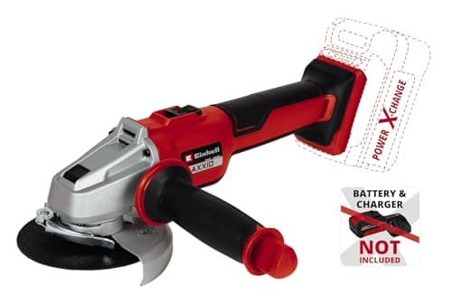 Image of Einhell Cordless Angle Grinder 18V, 700 W, Ø 115 mm disc Diameter, 28 mm Cutting Depth, brushless, Soft Start, Without Cutting disc, Without Battery AXXIO 18/115